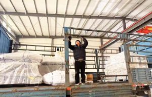 Single-wall-corrugated-pipe-production-line-shipped-to-Tajikistan
