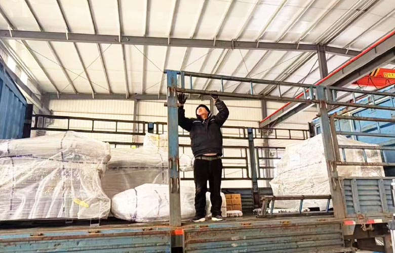 Single-wall-corrugated-pipe-production-line-shipped-to-Tajikistan