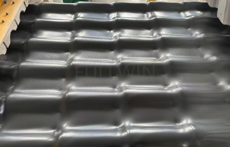 PVC-ASA-Glazed-Tile-Roofing-Production-Line-Shipped-to-Turkey