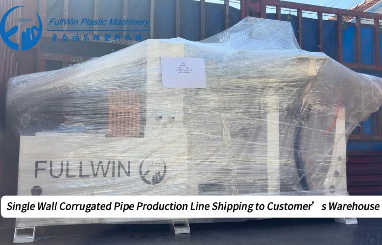 PP-PE-Single-wall-Corrugated-Pipe-Production-Line-Shipped-to-Syria