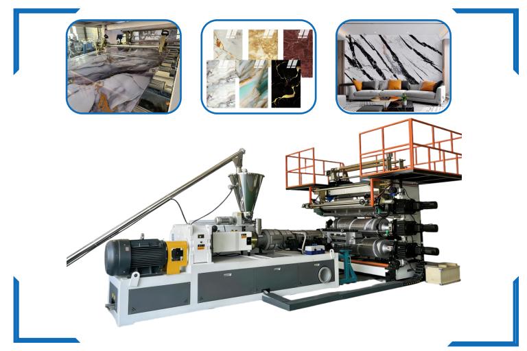 PVC marble sheet extrusion line